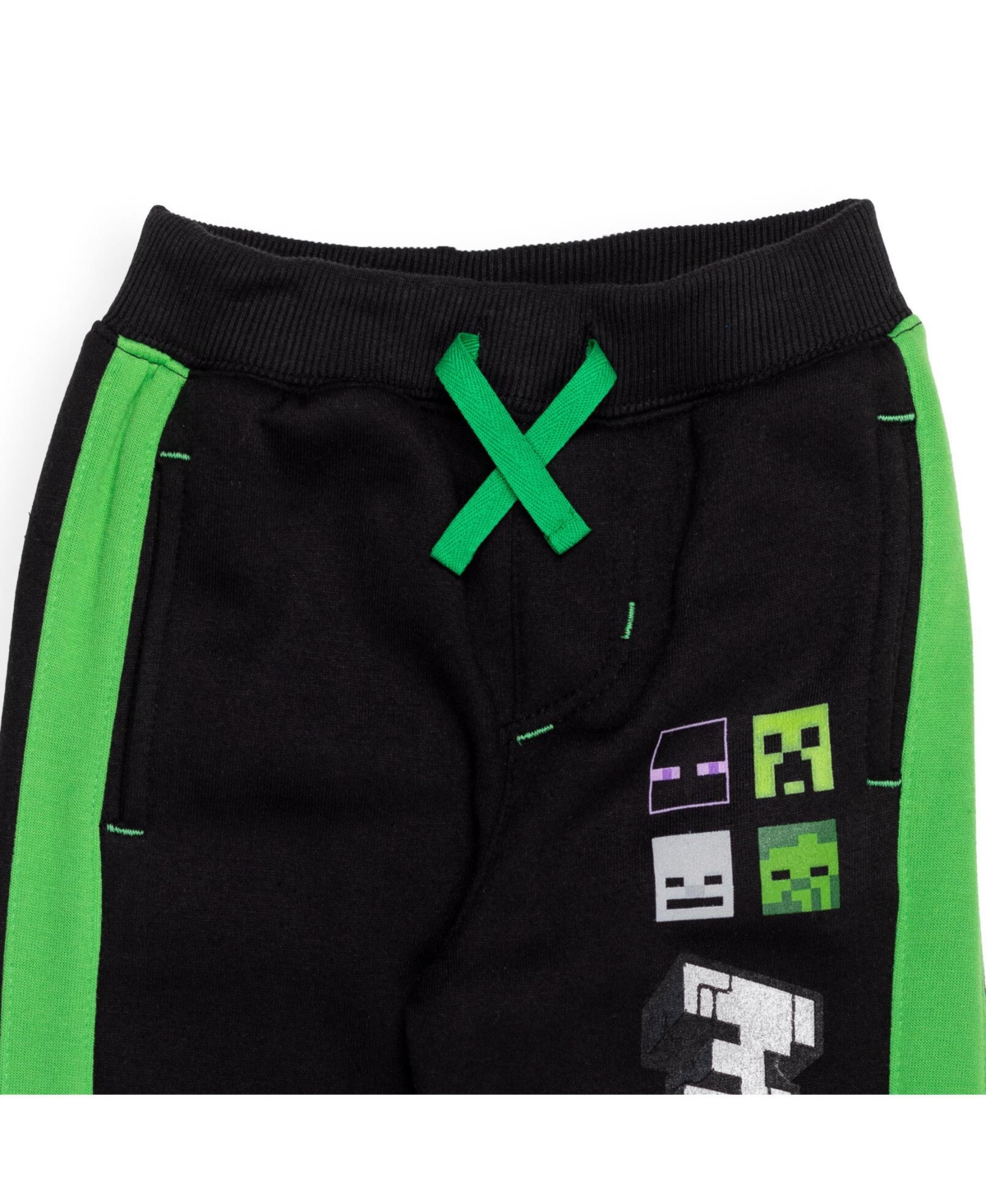Minecraft Boys Fleece 2 Pack Jogger Pants to -/ green / grey
