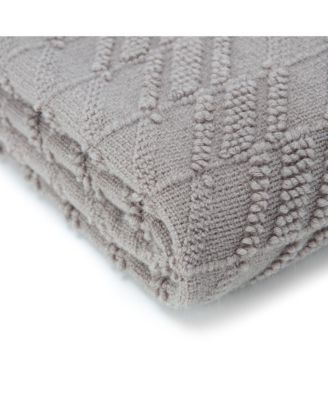 Premium Acrylic Knit Throw with Tassels, 50" x 65"