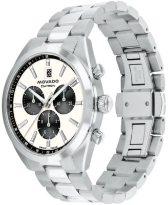 Men's Datron Swiss Quartz Chrono Stainless Steel Watch 41mm