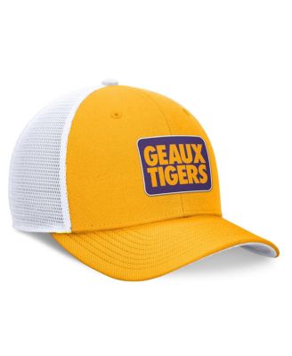 Men's Yellow/White LSU Tigers Local Trucker Adjustable Hat