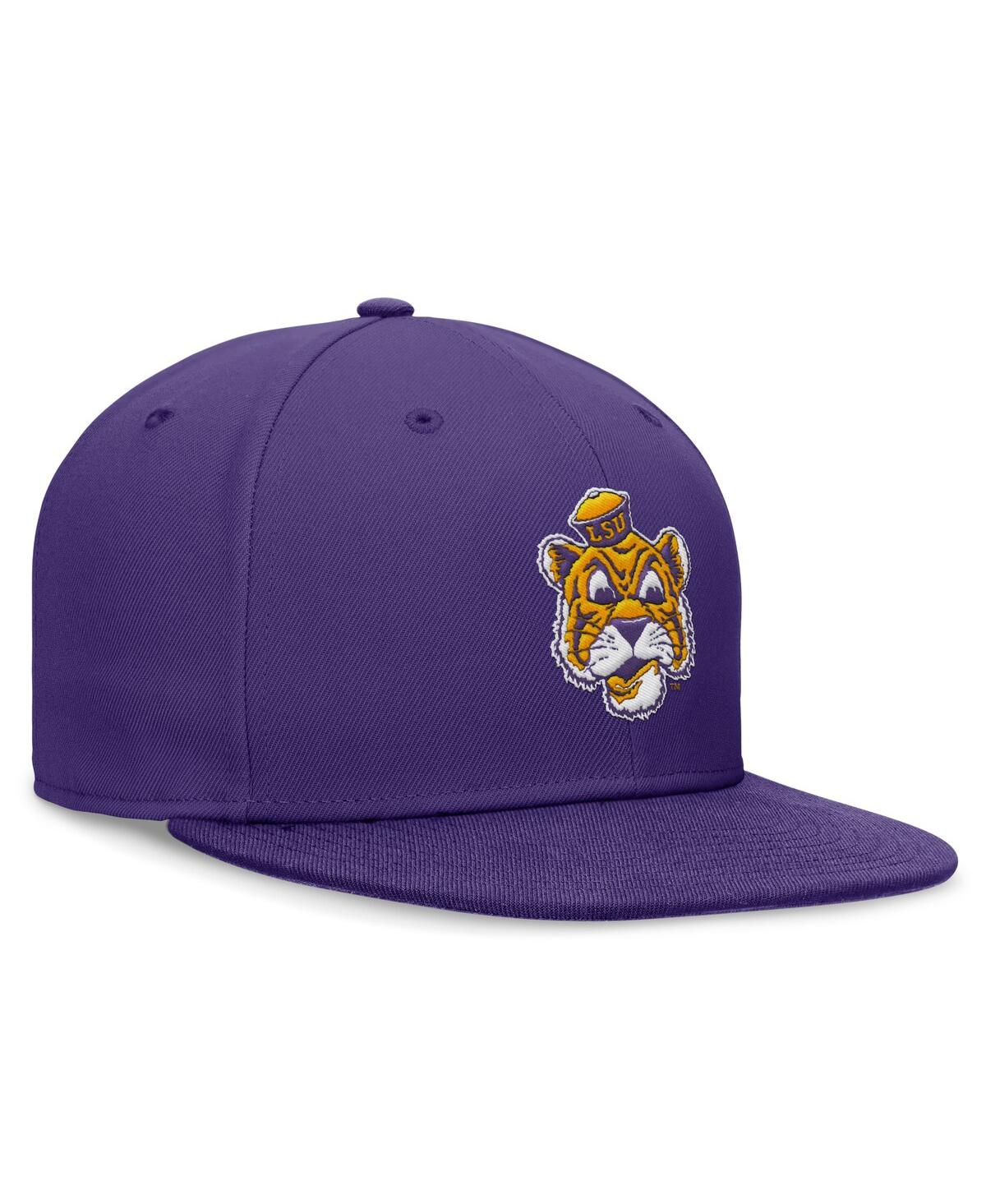 Nike Men'sLsu Tigers Legacy True Fitted Hat - Purple