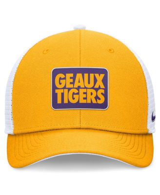 Men's Yellow/White LSU Tigers Local Trucker Adjustable Hat