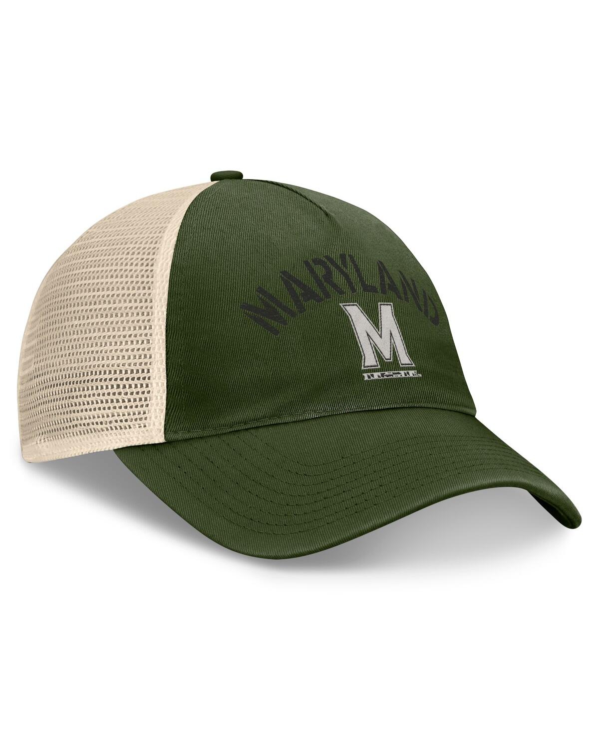 Top Of The World Men's Hunter Green Maryland Terrapins Oht Military Appreciation Glory Trucker Adjustable Hat In Hunter Green