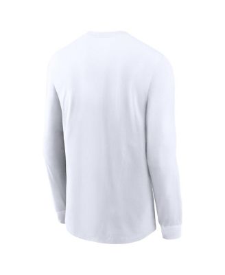 Men's White Oklahoma Sooners Legacy Primary Logo Long Sleeve T-Shirt
