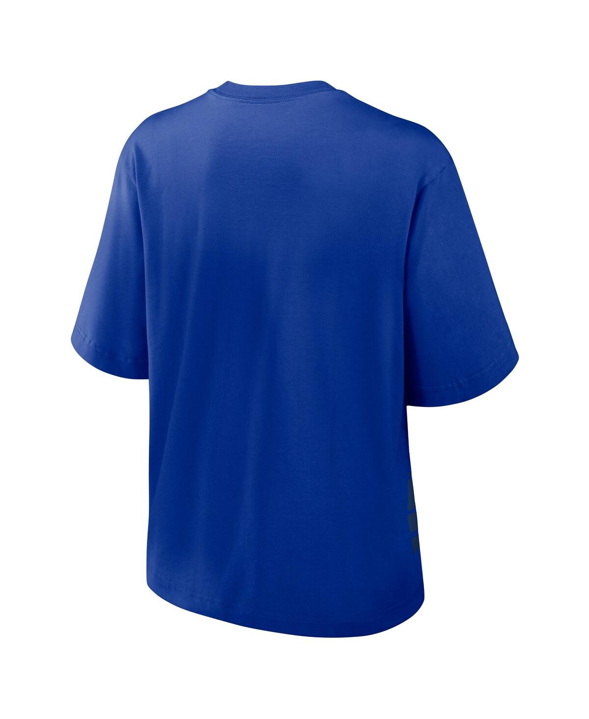 Nike Women's Royal Buffalo Bills Boxy T-shirt In Royal