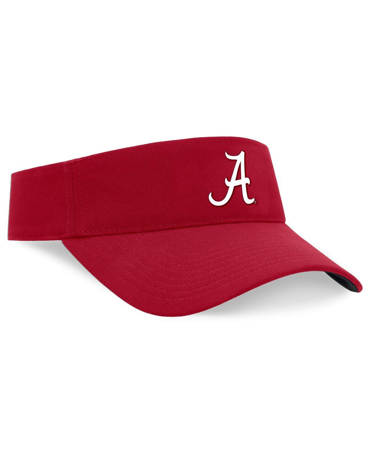 NIKE MEN'S CRIMSON ALABAMA CRIMSON TIDE ON-FIELD ACE PERFORMANCE ADJUSTABLE VISOR 