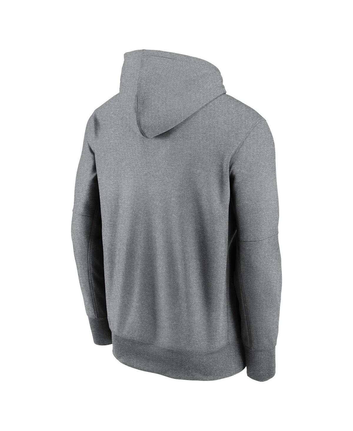 Nike Men'sOhio State Buckeyes Football Icon Performance Fleece Pullover Hoodie - Heather Gray