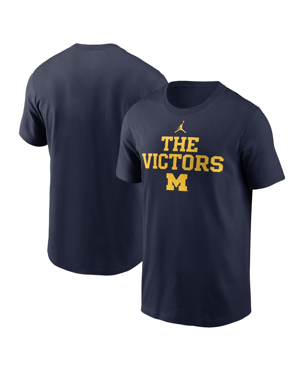 Jordan Men's Navy Michigan Wolverines Local Campus T-shirt In Navy