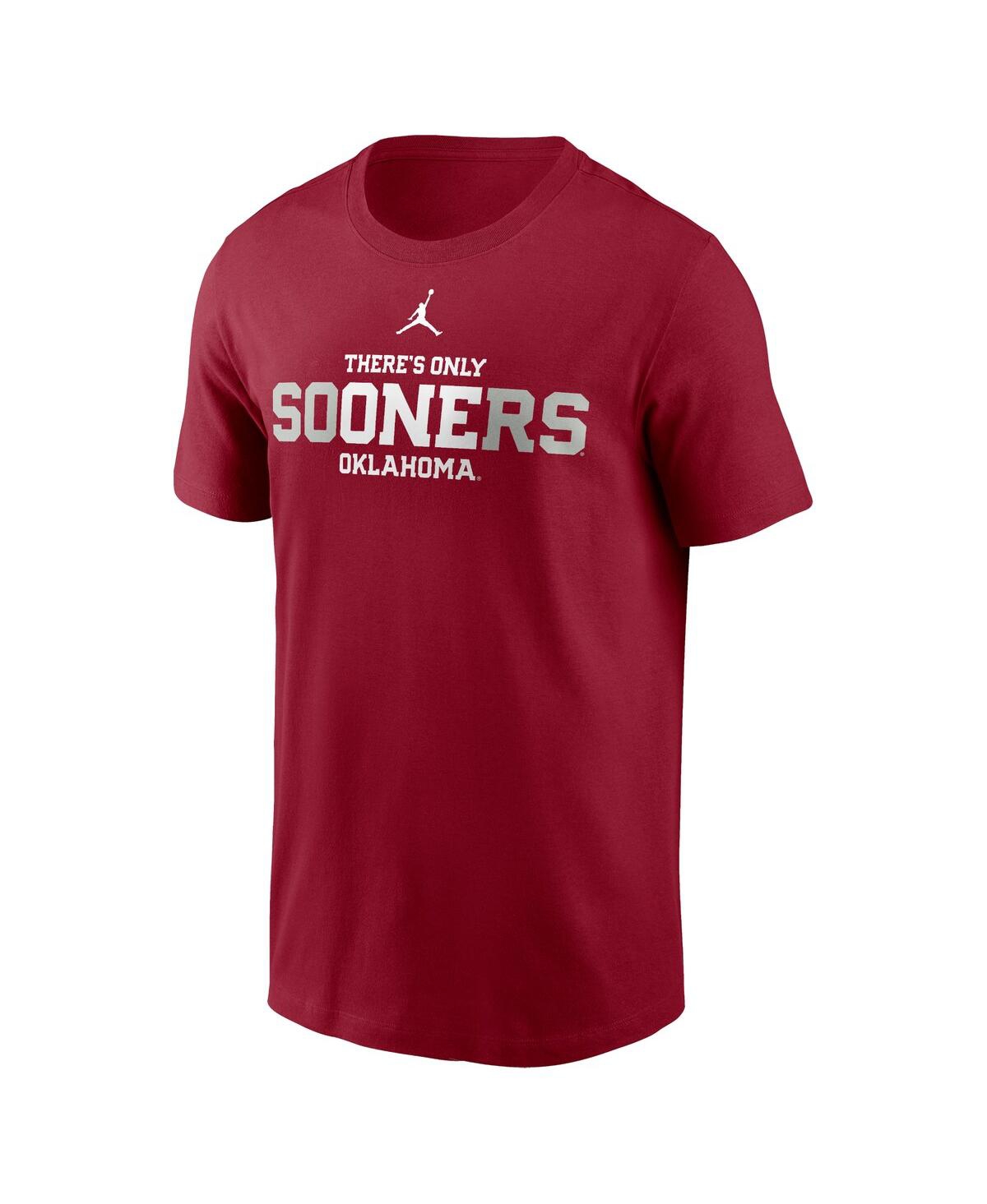 Jordan Men's Crimson Oklahoma Sooners Local Campus T-shirt In Crimson