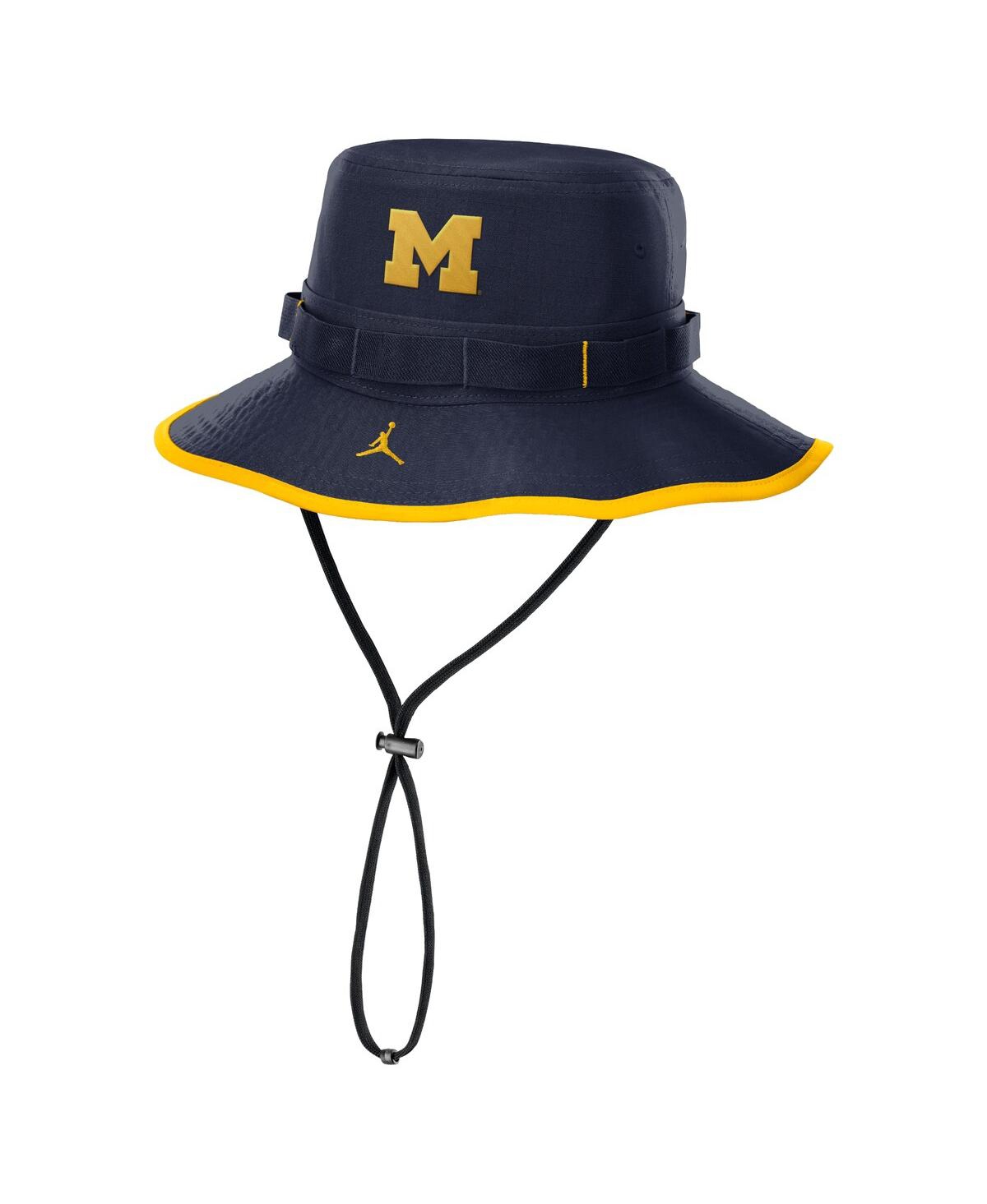 JORDAN MEN'S NAVY MICHIGAN WOLVERINES 2024/25 ON-FIELD APEX PERFORMANCE BOONIE BUCKET HAT 