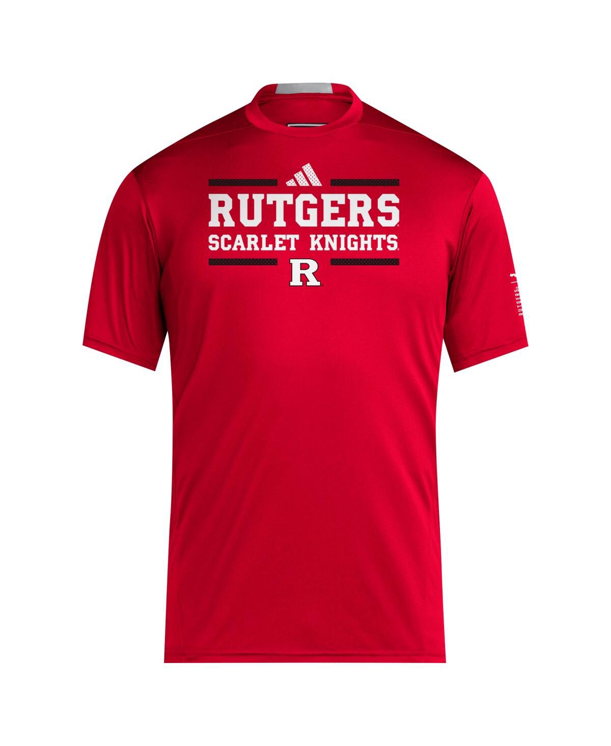 Adidas Men's RutgersKnights 2024 Sideline Aeroready T-Shirt - Scarlet