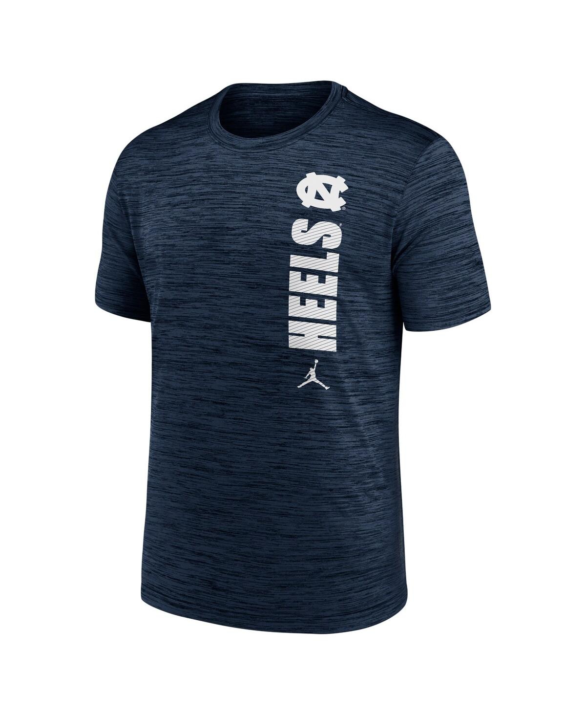 Jordan Men'sNorth Carolina Tar Heels 2024 Sideline Velocity Performance T-Shirt - Navy
