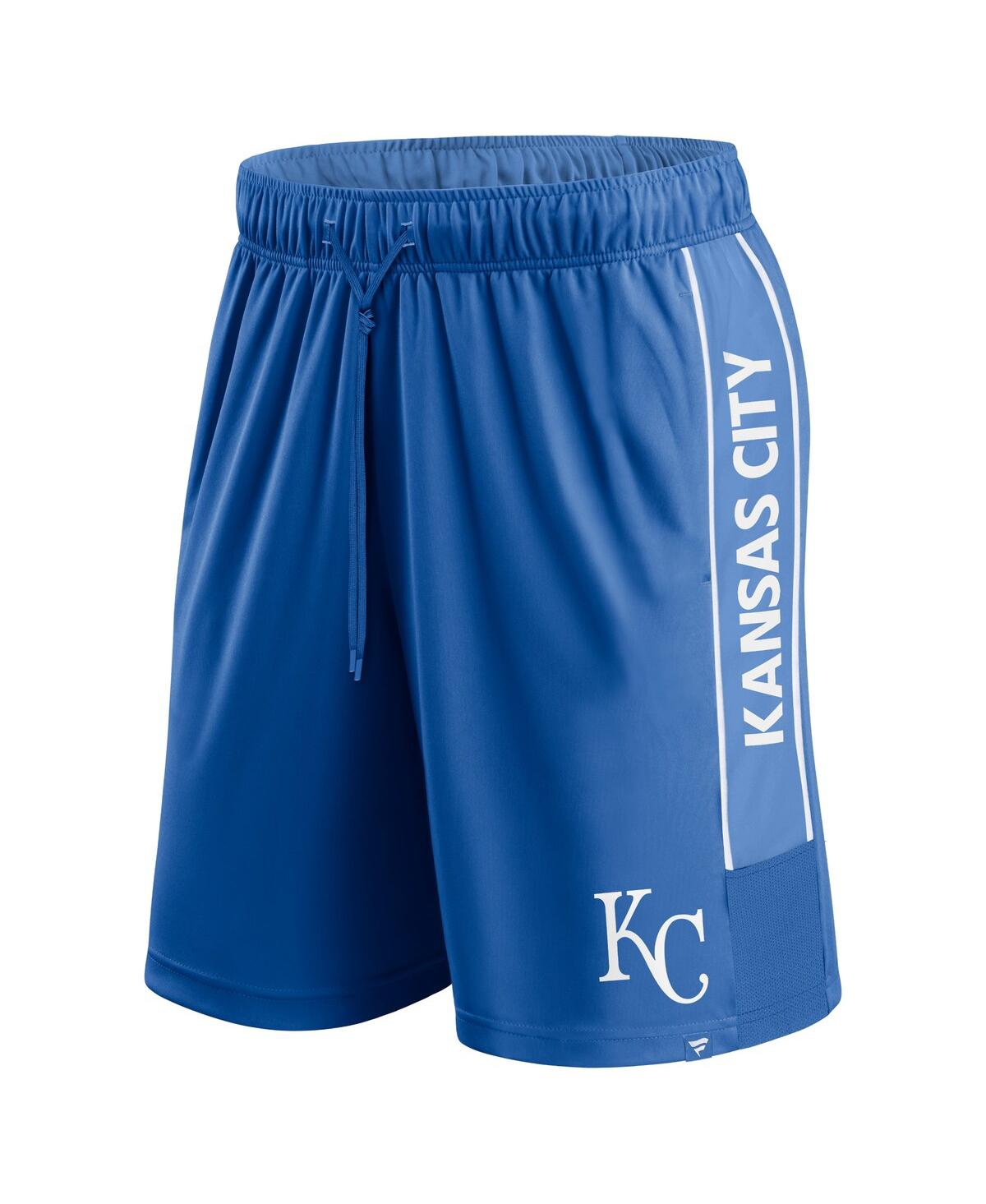 Fanatics Men's Royal Kansas City Royals Win The Match Defender Shorts In Royal,blue