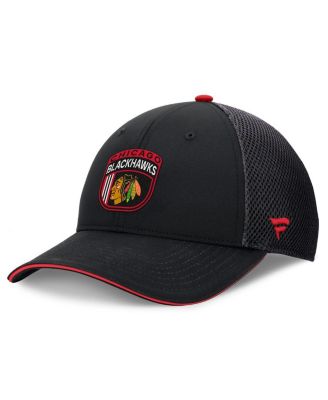 Men's Black Chicago Blackhawks 2024 NHL Draft On Stage Trucker Adjustable Hat