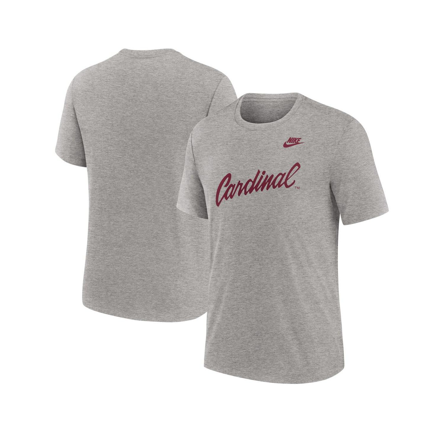 Men's Heather Gray Stanford Cardinal Blitz Evergreen Legacy Primary Tri-Blend T-Shirt