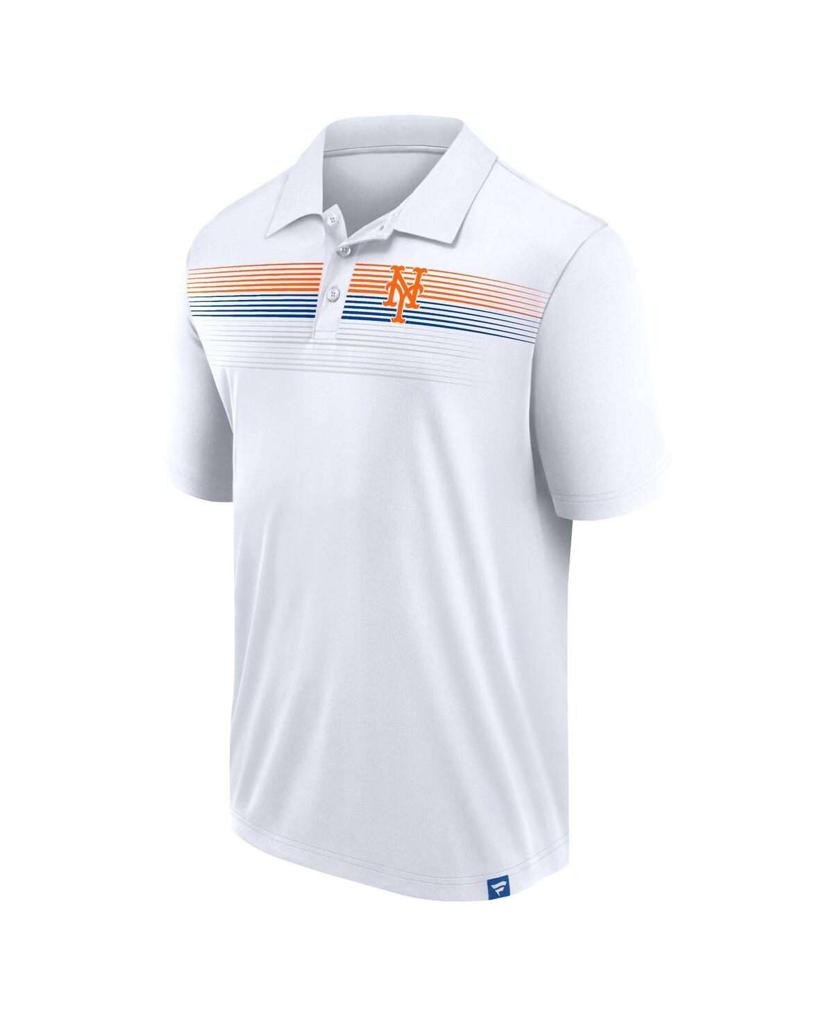 Fanatics Men'sNew York Mets Victory For Us Interlock Polo - White, Royal