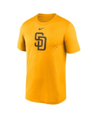 Men's Gold San Diego Padres Legend Fuse Large Logo Performance T-Shirt