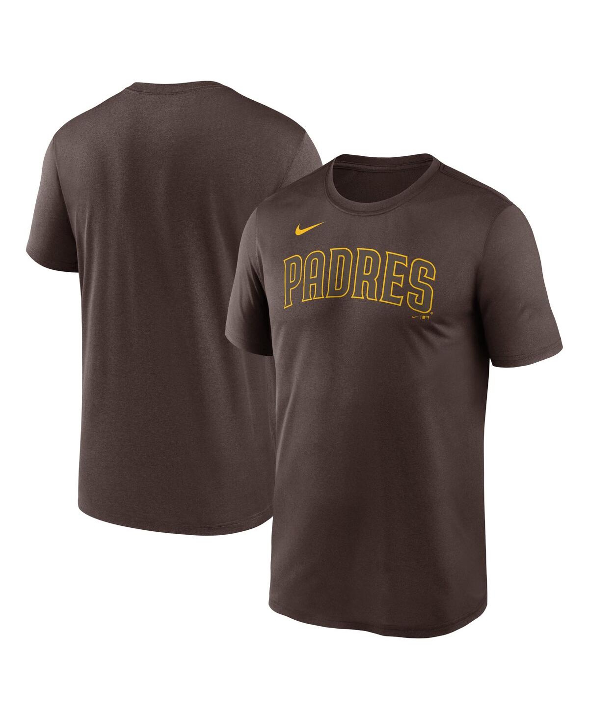 Nike Brown San Diego Padres Team Wordmark T-shirt In Brown