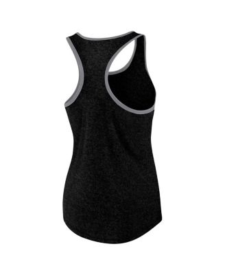 Women's Heather Black Jacksonville Jaguars Plus Size Fuel Tank Top