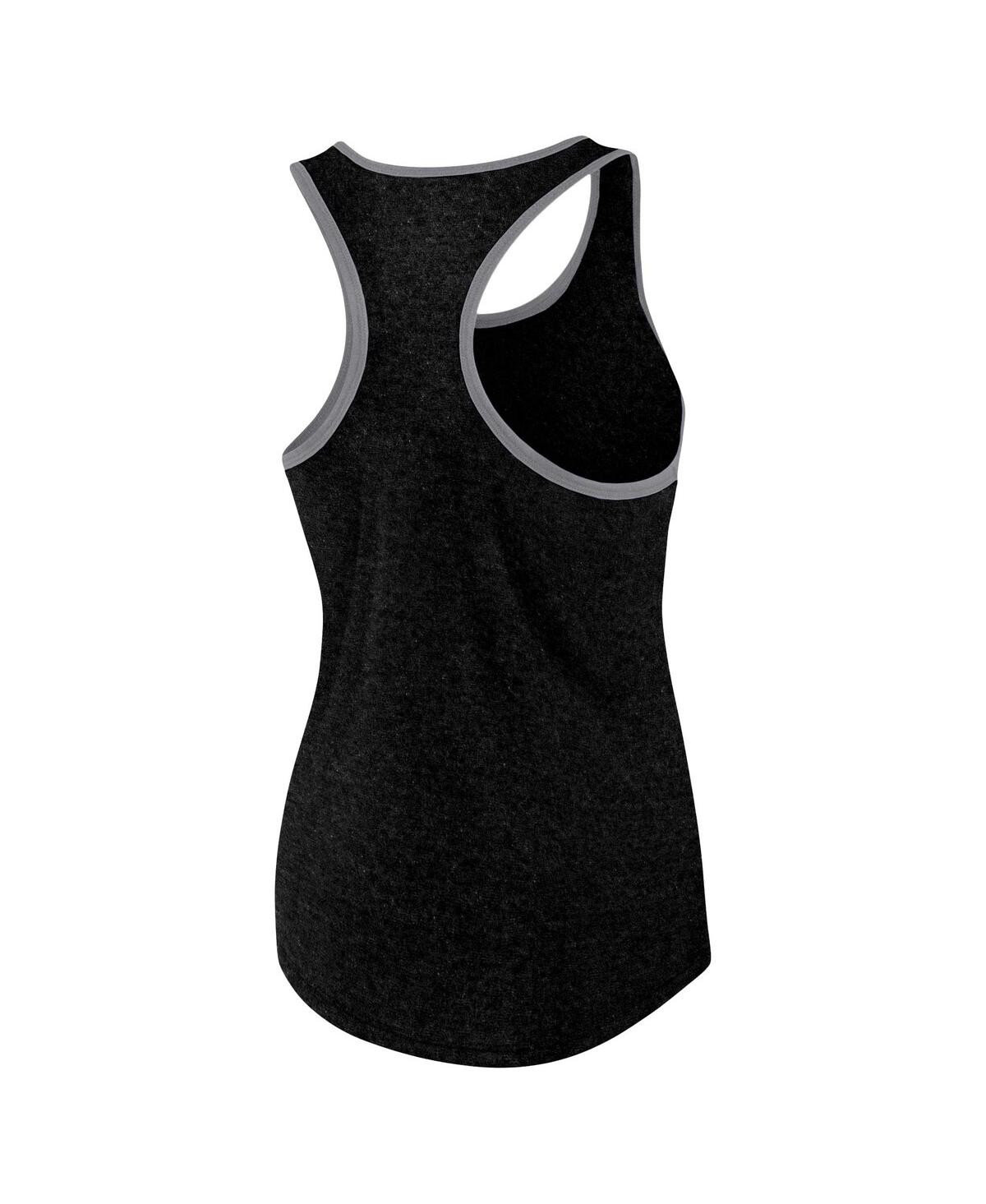 Fanatics Women's Heather Black Jacksonville Jaguars Plus Size Fuel Tank Top In Heather Black