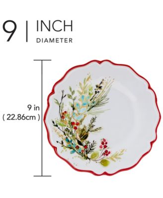 Christmas Gatherings Salad Plates, Set of 4