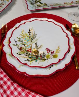 Christmas Gatherings Salad Plates, Set of 4