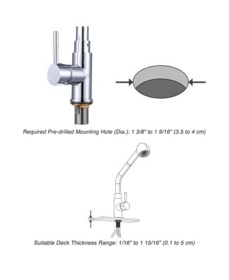 Stainless Steel Kitchen Sink Faucet Pull Out Dual Function Mixer Taps 1 Handle Long Neck