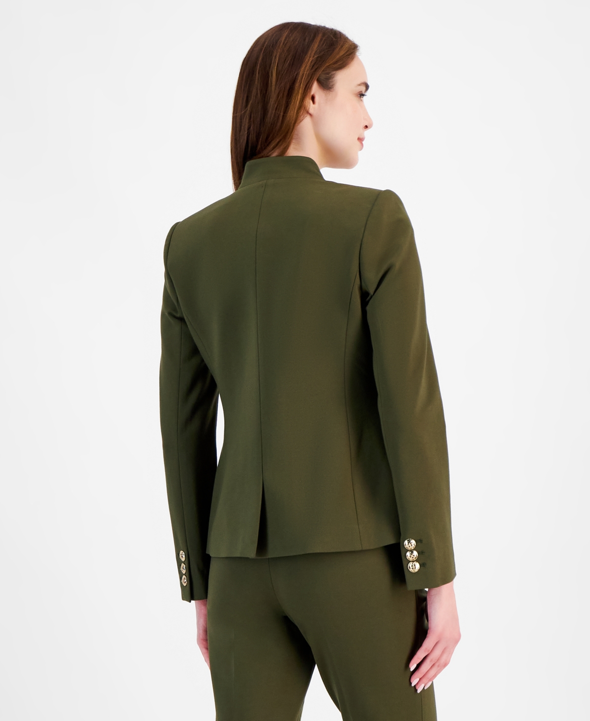 Tahari Asl Women's Ponte Faux Double-Breasted Jacket
