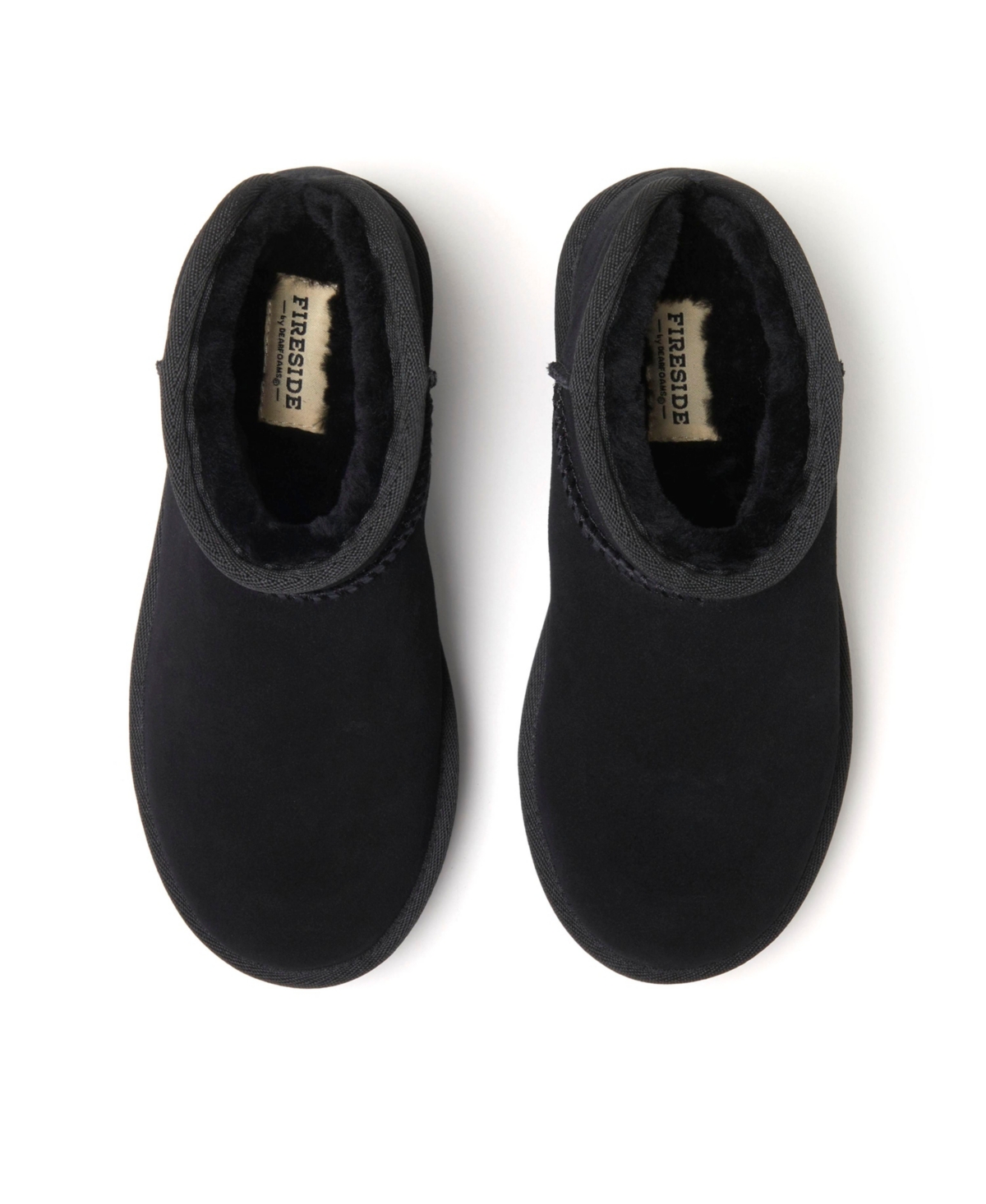 Fireside by Dearfoams Women's Kingston Genuine Shearling Platform Bootie