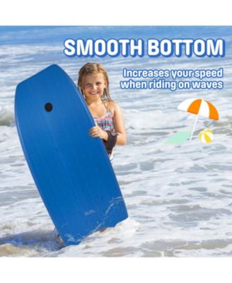 33" Fiber Clad Body Board for Beachwith Wrist Leash , Lightweight Boogie Boards with EPS Core