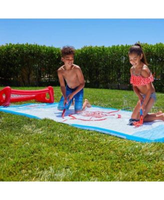 Slip N Slide Water Knee Hockey Goals Set for Lawn Backyard