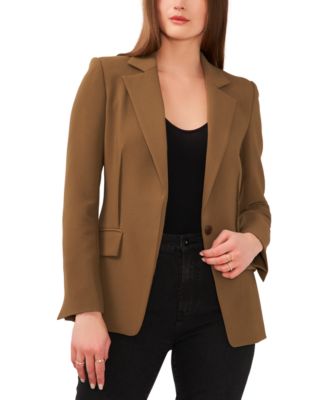 Lapel Collar One-Button Blazer: Effortless Elegance