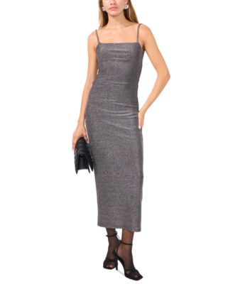 1.STATE Women's Metallic Twist-Back Midi Dress - Macy's