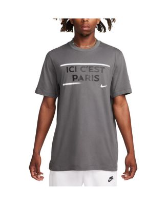 Men's Gray Paris Saint-Germain Verbiage T-Shirt
