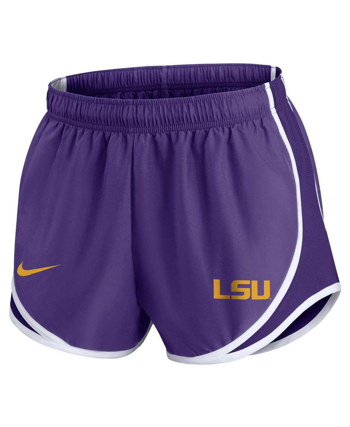 Nike Women'sLsu Tigers Primetime Tempo Performance Shorts - Purple