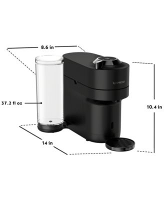 Vertuo Pop+ Deluxe Matte Black Coffee Maker & Espresso Machine by De’longhi