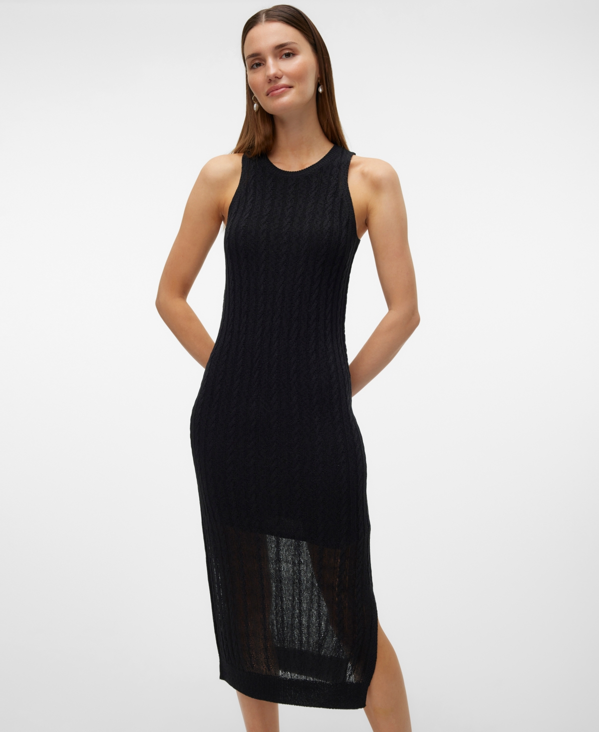 Vero Moda Women's Tara Cableknit Bodycon Sweater Dress