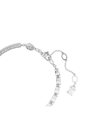 Matrix Mixed Cuts, White, Rhodium Plated Bracelet
