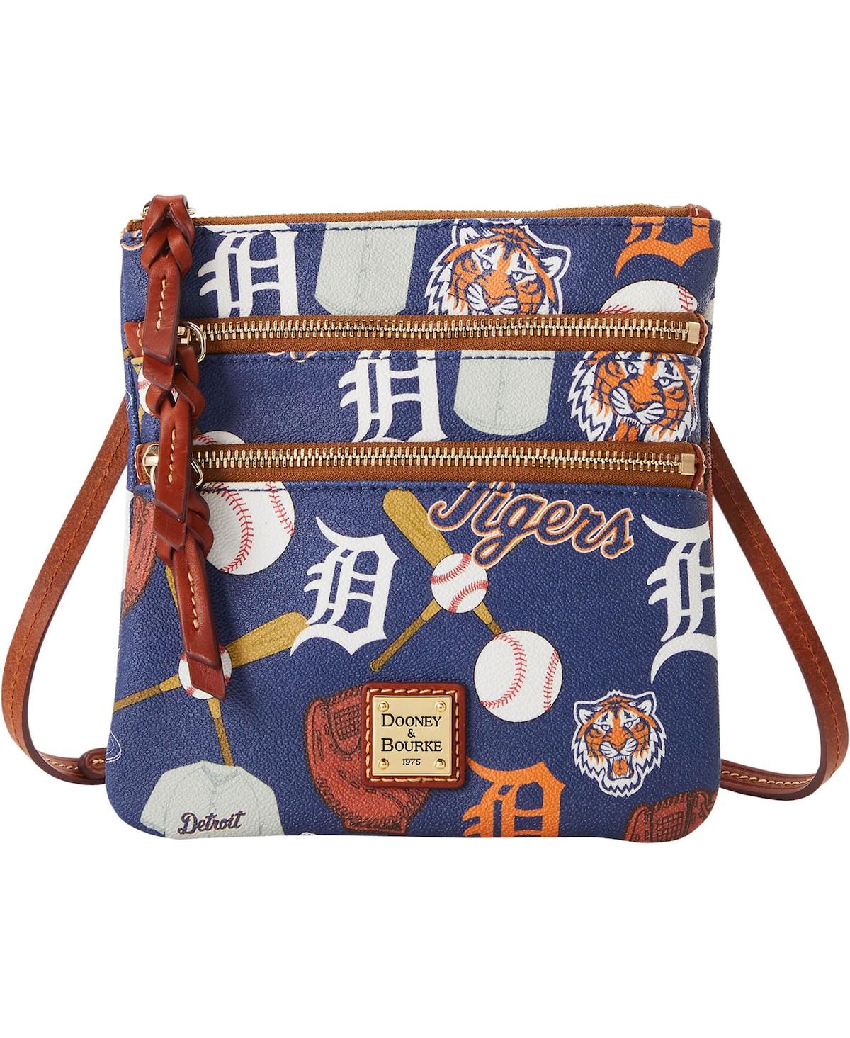Dooney & Bourke Detroit Tigers Game Day Triple Zip Crossbody Purse In No Color