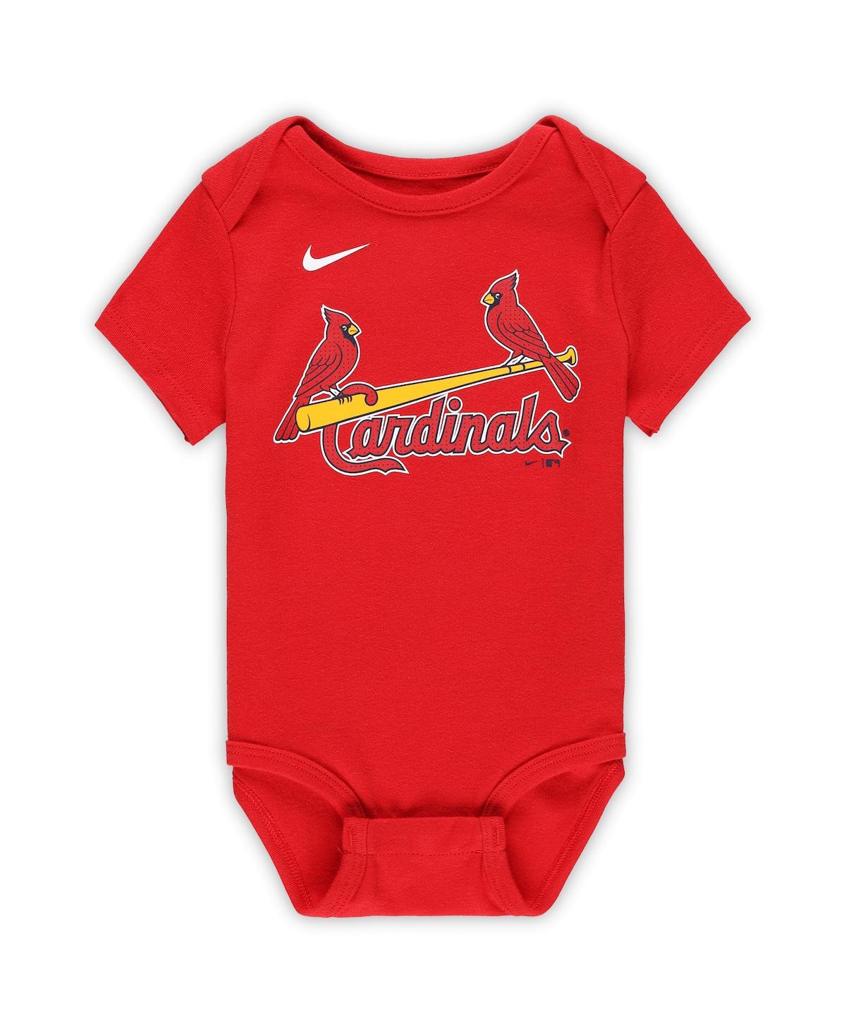 Shop Nike Baby Boys And Girls Nolan Arenado Red St. Louis Cardinals Fuse Name Number Bodysuit