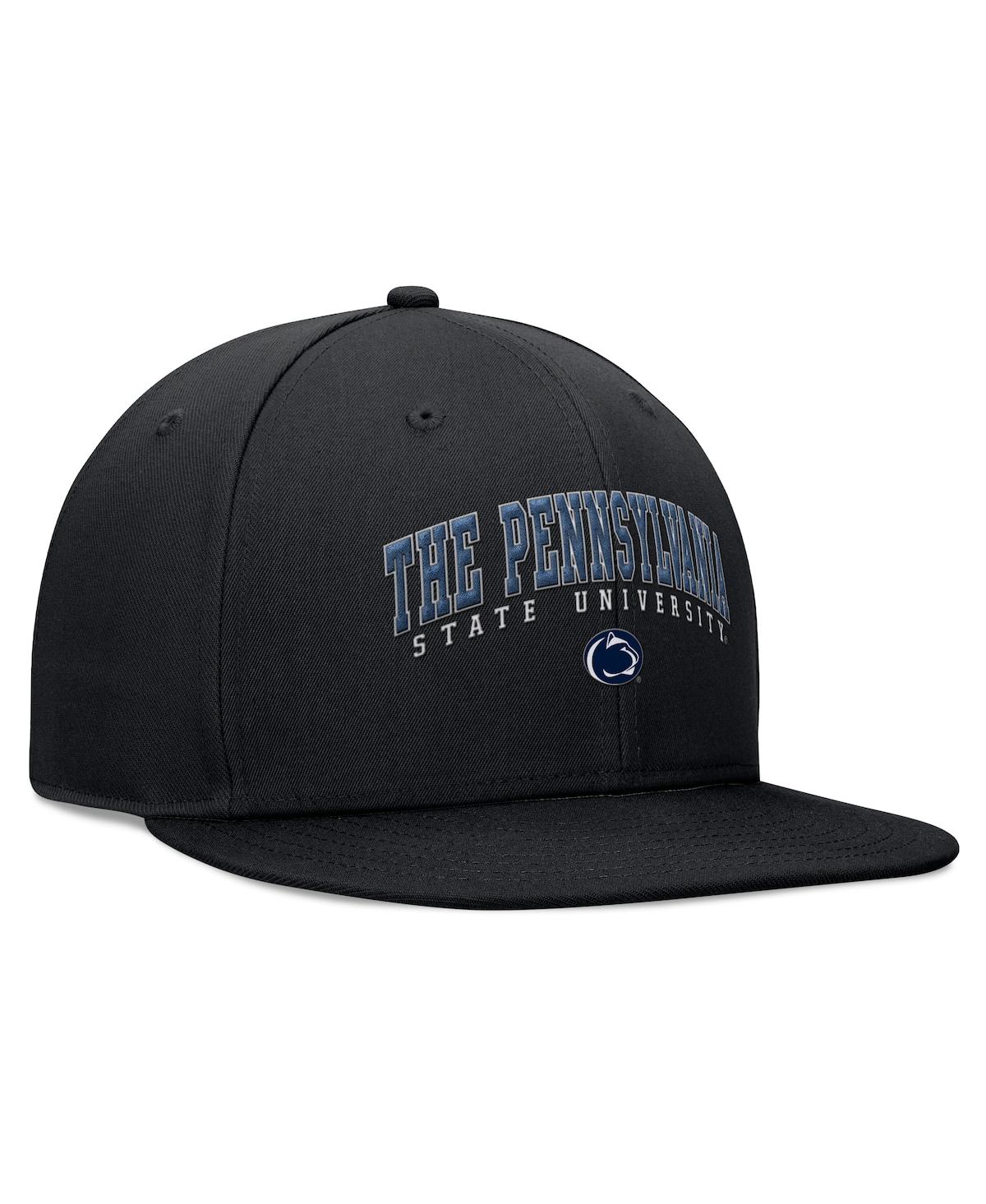 Top Of The World Men's Black Penn State Nittany Lions Bullpen Snapback Hat In Black