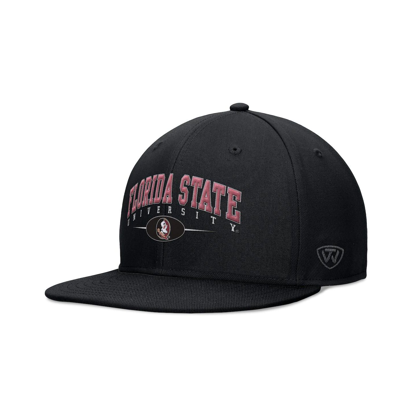 Мужская кепка Top of the World Black Florida State Seminoles Bullpen Snapback Hat — фото 1