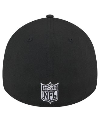 Men's Black Jacksonville Jaguars Throwback Logo Standard 39THIRTY Flex Hat