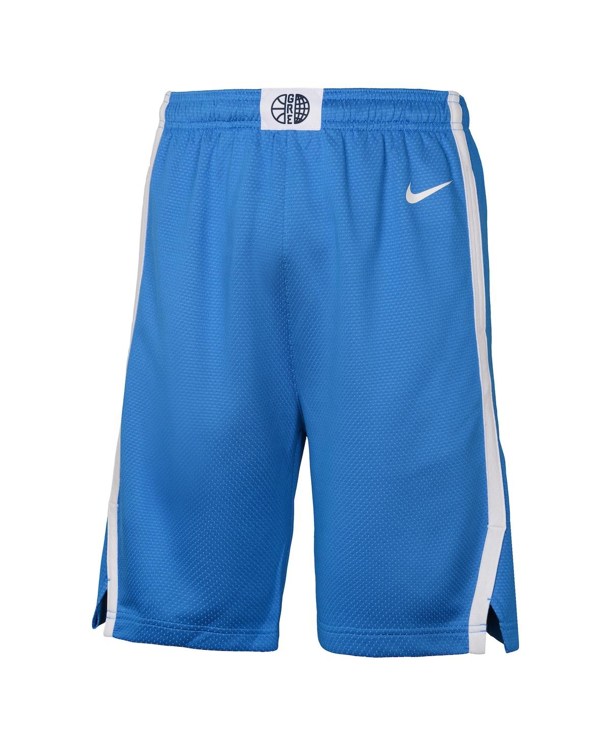 Outerstuff Nike Big Boys And Girls Blue Greece Basketball 2024 Summer Olympics Swingman Shorts In Blue