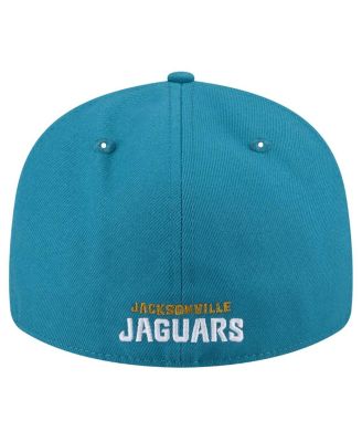 Men's Teal Jacksonville Jaguars Throwback Logo Omaha Low Profile 59FIFTY Fitted Hat