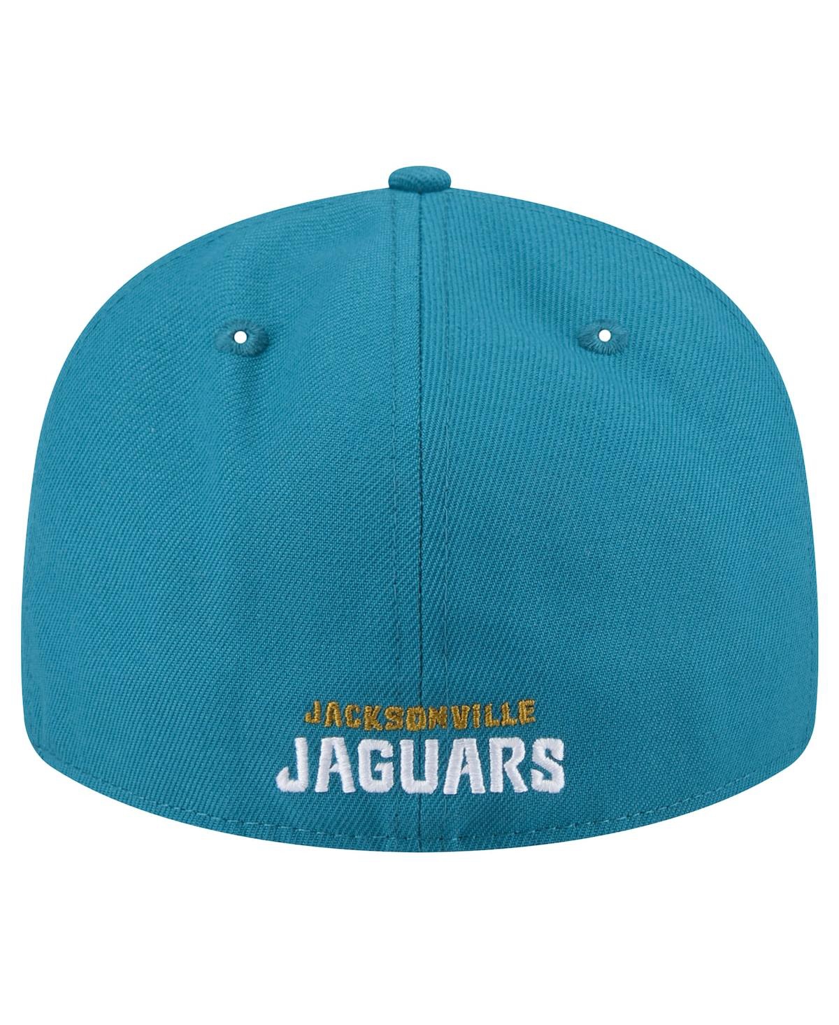 New Era Men'sJacksonville Jaguars Throwback Logo Omaha Low Profile 59FIFTY Fitted Hat - Teal