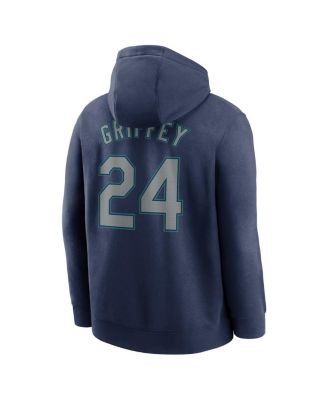 Men's Ken Griffey Jr. Navy Seattle Mariners Player Name Number Club Pullover Hoodie