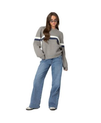 Women's Nautical Striped Oversized Sweater