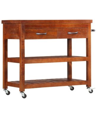 Kitchen Trolley 39.4"x18.9"x35" Solid Wood Acacia