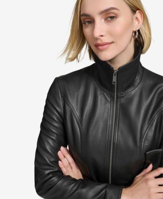 Women's Tatum Belted Leather Jacket